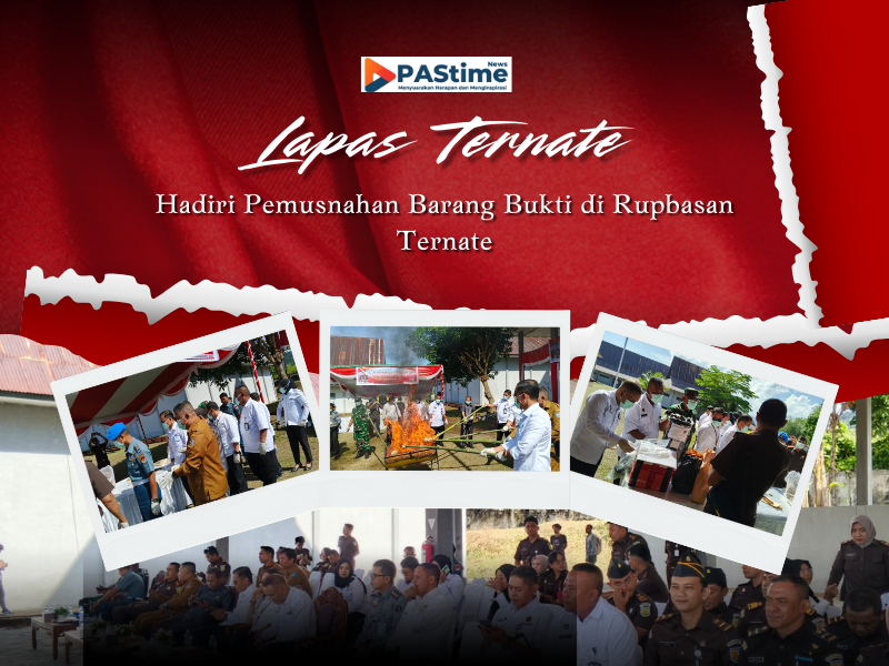 Lapas Ternate Hadiri Pemusnahan Barang Bukti di Rupbasan