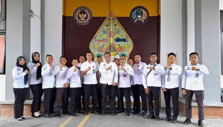 Lapas Kelas IIA Yogyakarta menerima kunjungan studi tiru dari Rumah Tahanan Negara (Rutan) Kelas IIB Pacitan pada Kamis (4/9). (Dok: Humas Lapas Yogyakarta)