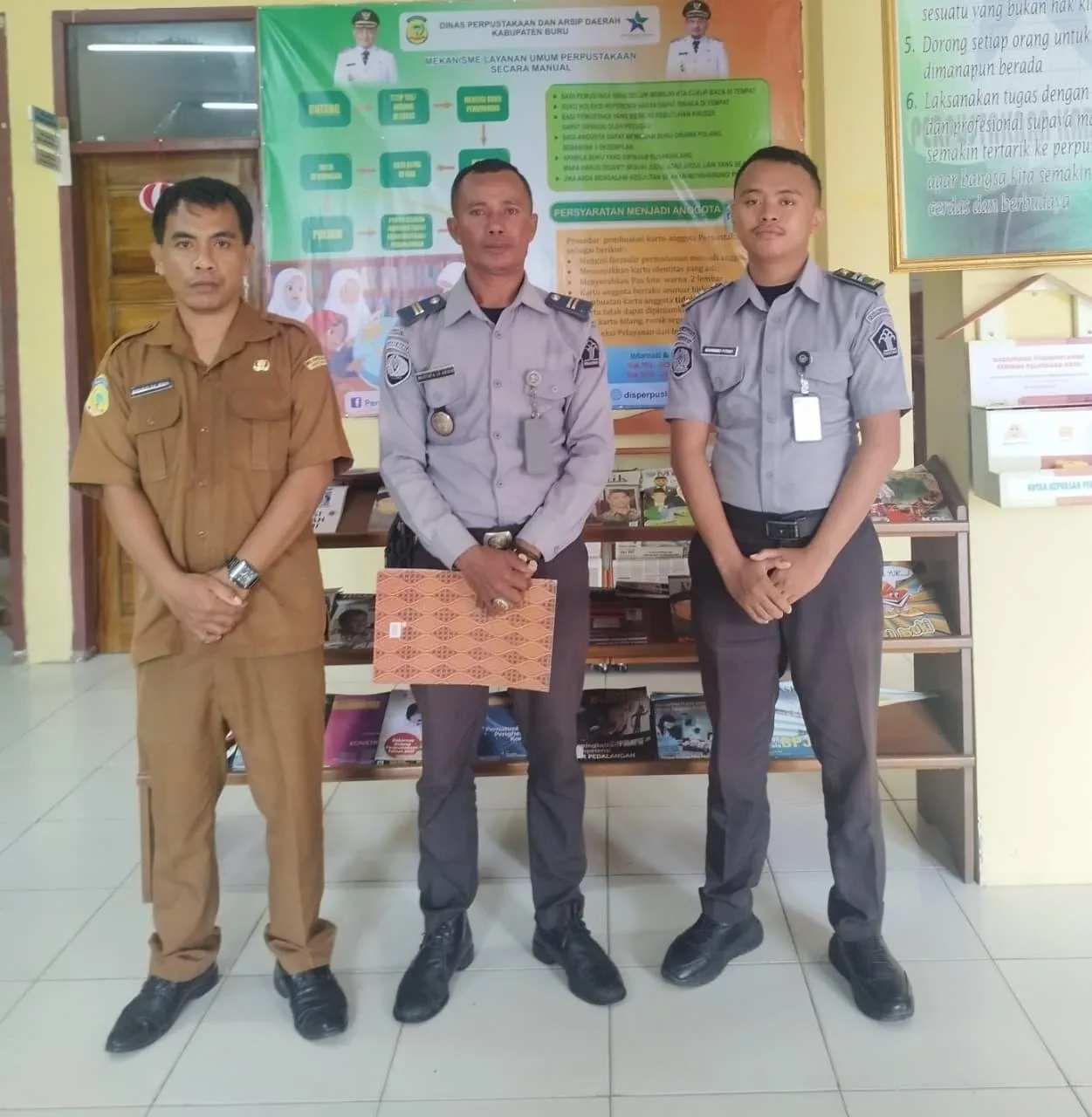 Lapas Kelas III Namlea koordinasi dengan Disperpusip Buru untuk jadi calon penerima Bantuan Bahan Bacaan Bermutu 2026 dari Perpusnas. (Dok: Humas Lapas Namlea)