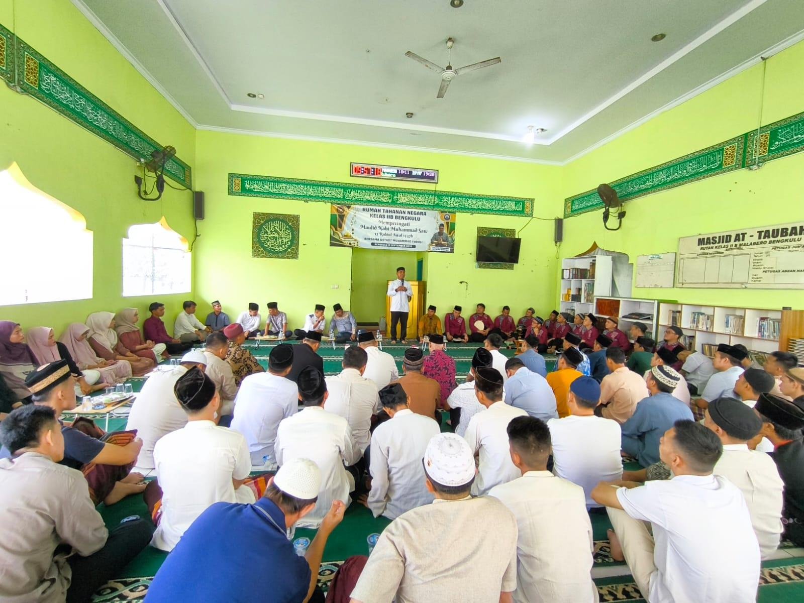 Maulid Nabi di Rutan Bengkulu: WBP Diajak Teladani Rasulullah
