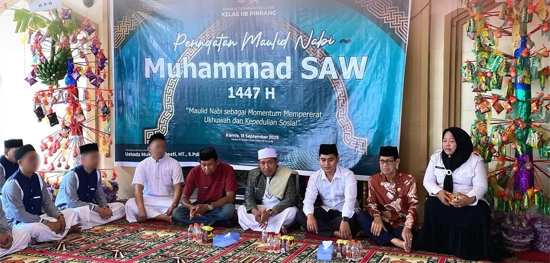 Maulid Nabi di Rutan Pinrang, Ukhuwah dan Kepedulian Dikuatkan
