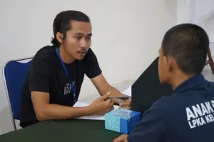 LPKA Kelas I Palembang lanjutkan rehabilitasi sosial dengan edukasi bahaya Napza untuk memperkuat pemulihan anak binaan menuju hidup sehat. (Dok: Humas LPKA Palembang)