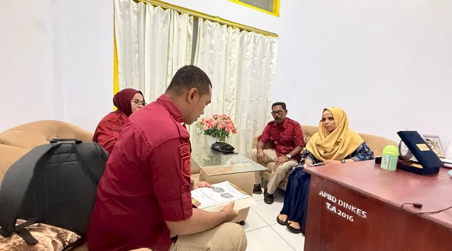 Lapas Kelas III Bandanaira tingkatkan layanan kesehatan Warga Binaan lewat koordinasi dan pembahasan PKS dengan Puskesmas Walang, Kamis (25/9). (Dok: Humas Lapas Bandanaira)