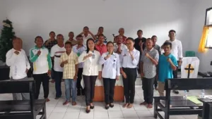 Lapas Kelas IIA Ternate gelar pembinaan rohani bagi warga binaan Kristen di Gereja El-Shaddai sebagai bagian dari pembinaan keagamaan. (Dok: Humas Lapas Ternate)