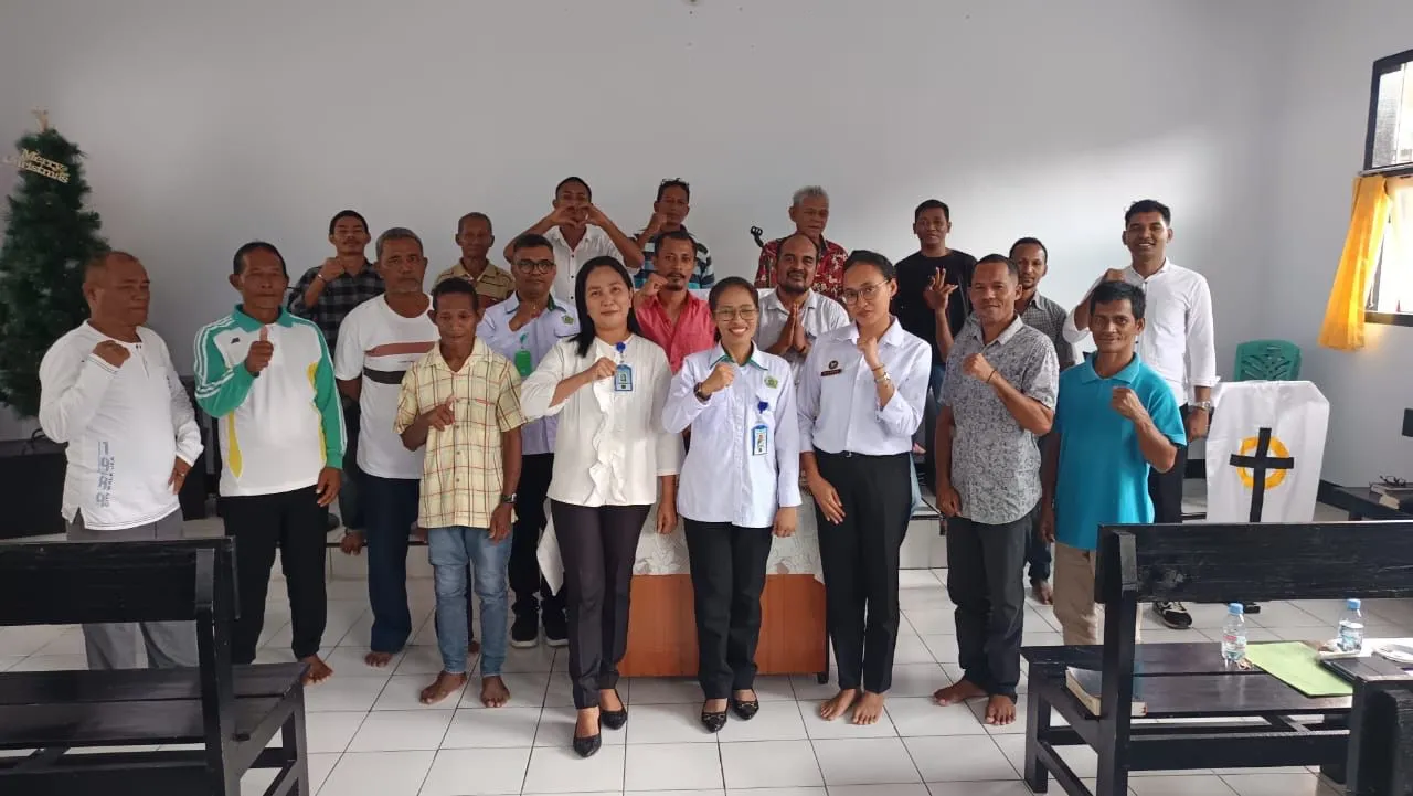 Lapas Kelas IIA Ternate gelar pembinaan rohani bagi warga binaan Kristen di Gereja El-Shaddai sebagai bagian dari pembinaan keagamaan. (Dok: Humas Lapas Ternate)