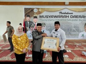 Lapas Kelas IIA Banyuasin raih MUI Award saat pembukaan Musda V MUI Kabupaten Banyuasin, Kamis (18/09/2025). (Dok: Humas Lapas Banyuasin)