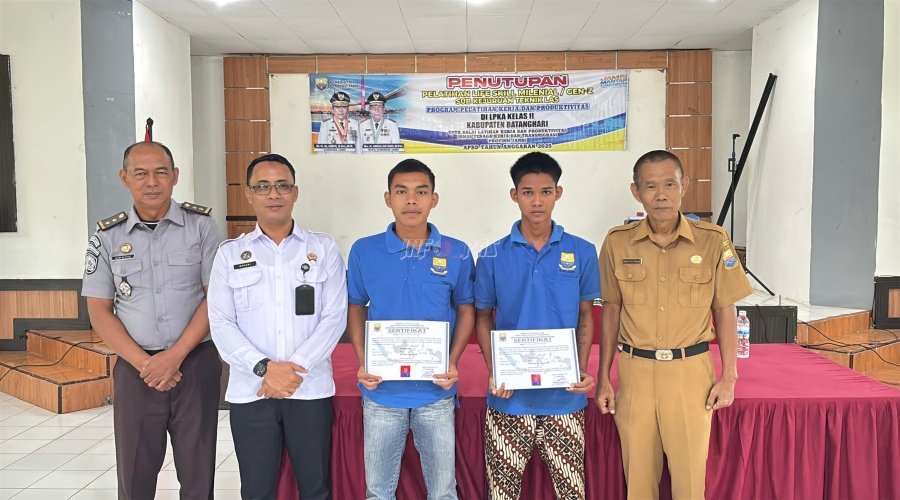 LPKA Muara Bulian selesaikan pelatihan las bersama BLK untuk Anak Binaan guna tingkatkan keterampilan vokasional dan dukung kemandirian. (Dok: Humas LPKA Muara Bulian)