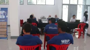 Lapas Kelas I Semarang menggelar pemeriksaan tuberkulosis (TBC) bagi warga binaan, Senin (01/09/2025). (Dok: Humas Lapas Semarang)