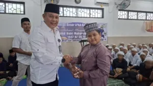 LPKA Medan hadirkan Qori cilik Achmad Fatih Aulia Saragih untuk motivasi anak binaan belajar Al-Qur’an, 20/09/25. (Dok: Humas LPKA Medan)