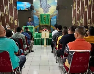 Rutan Ambon dan Kemenag Gelar Ibadah Gereja untuk WBP