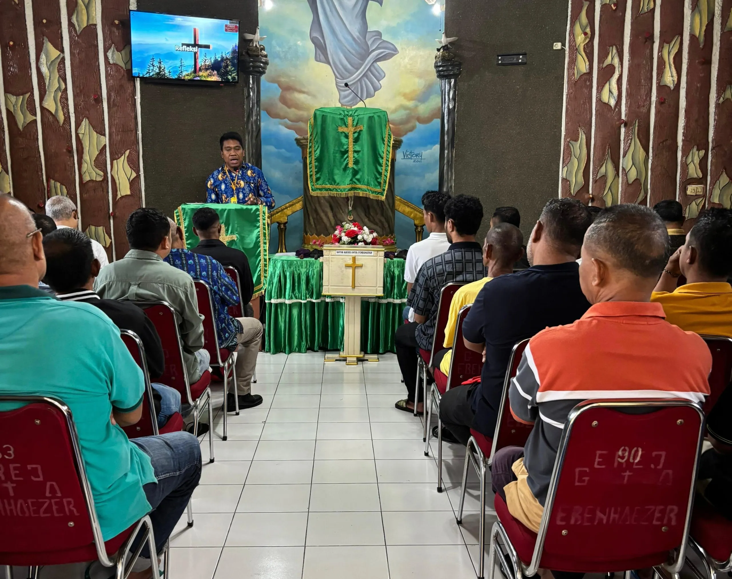 Rutan Ambon dan Kemenag Gelar Ibadah Gereja untuk WBP