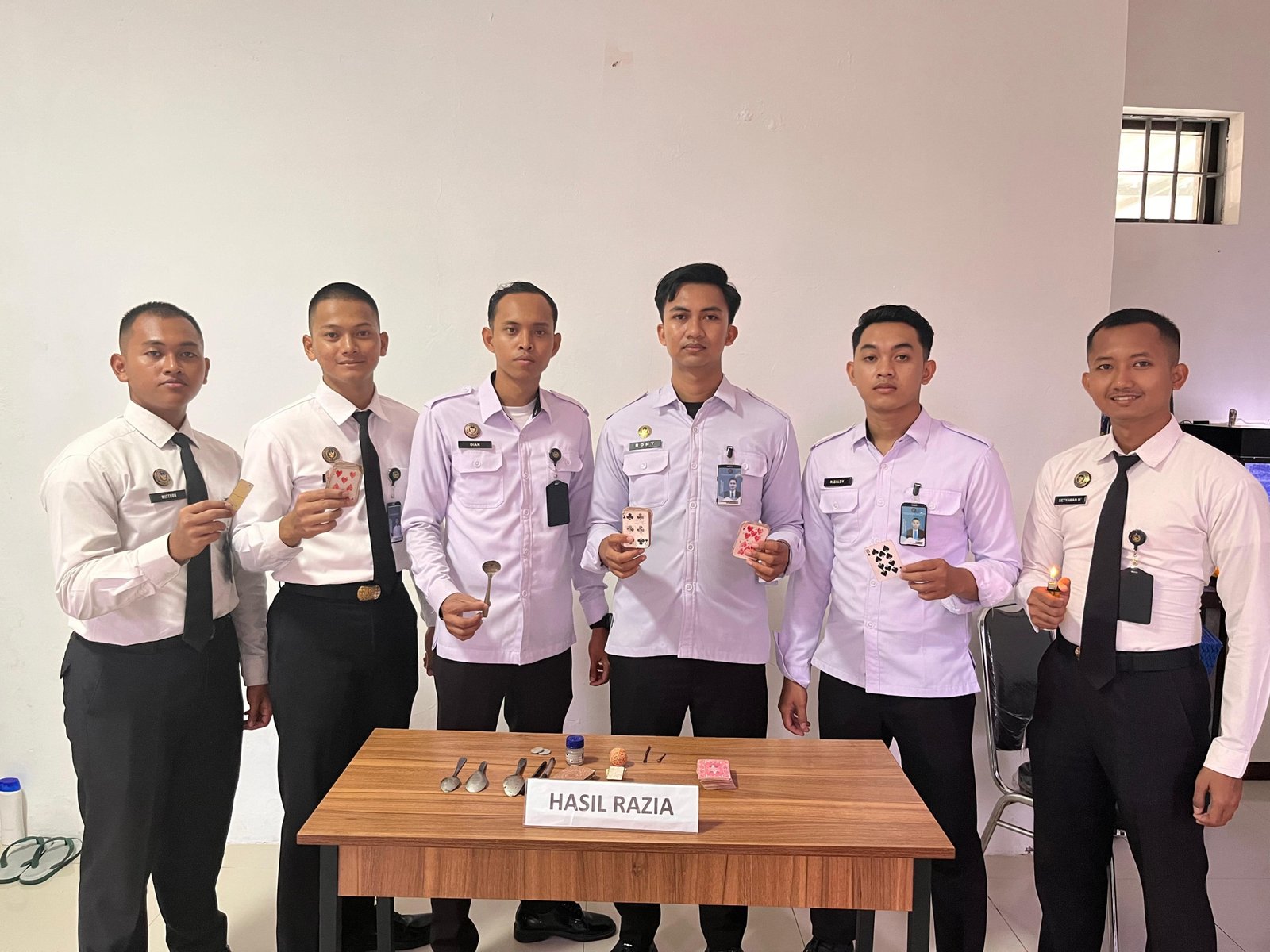 Rutan Bangkalan Gelar Razia Insidentil Blok Hunia