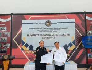 Rutan Banyumas dan BNN Teken PKS Perkuat Program P4GN