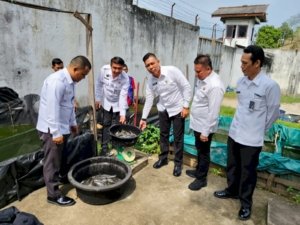 Rutan Baturaja Panen 85 Kg Ikan Lele, Dukung Ketahanan Pangan