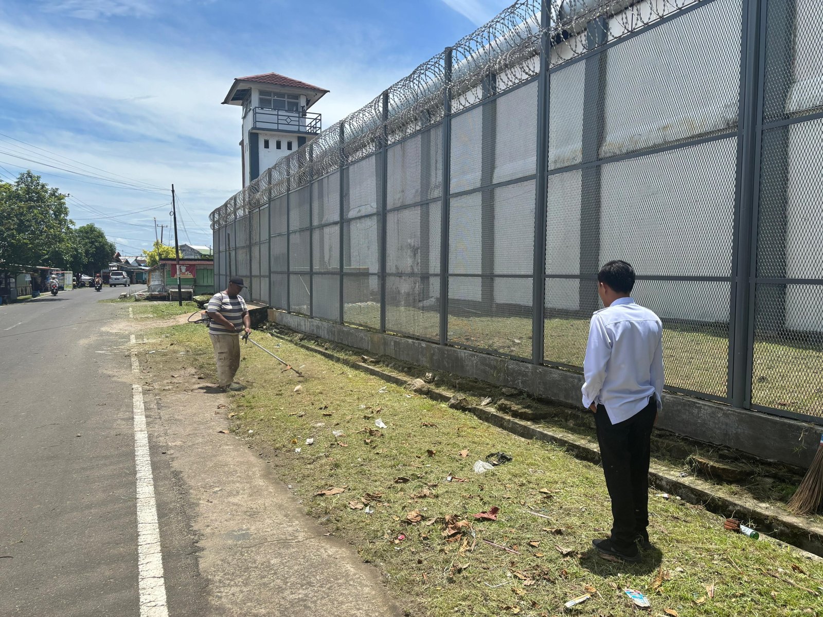 Rutan Bengkulu Sterilkan Tembok Luar, Perketat Keamanan Luar
