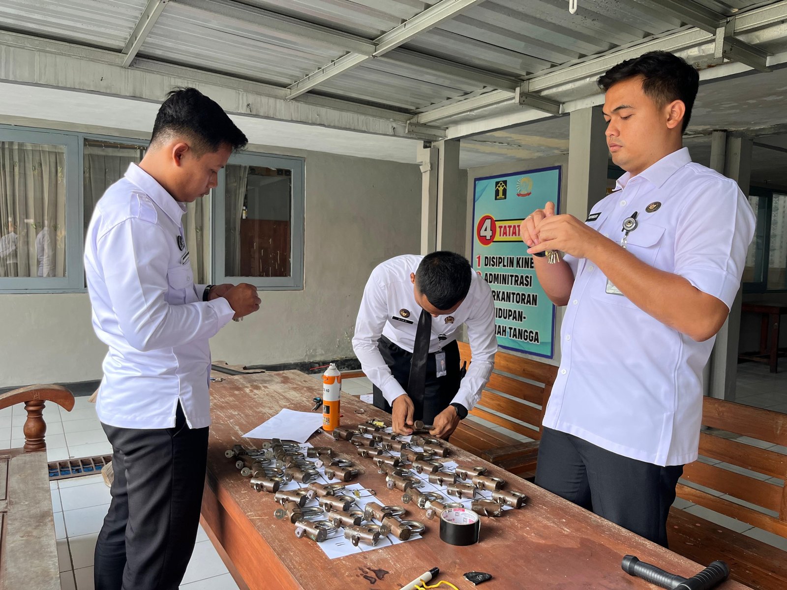 Rutan Blora Rutin Rawat Gembok Demi Keamanan Blok Hunian