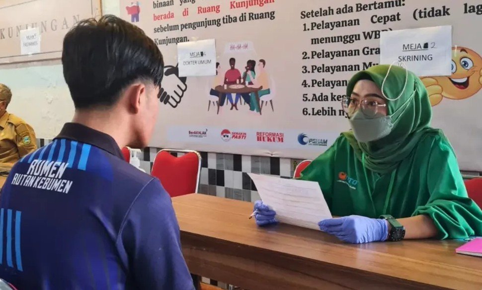 Rutan Kebumen dan Dinkes Gelar Skrining TBC Untuk WBP