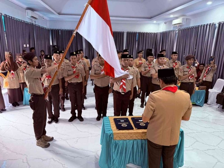 Rutan Masamba Meresmikan Pengukuhan Gudep Pramuka