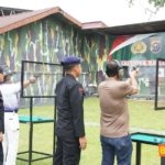 Rutan Pekanbaru Gelar Latihan Menembak Untuk Petugas
