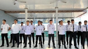 Rutan Sukadana Ikut Apel Bersama Wamenko Otto Secara Daring