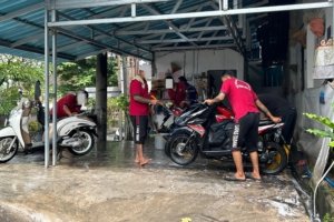 SAE Cuci Motor Lapas Tabanan Diserbu, Antrian Membludak!