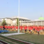 Lapas Pemuda Madiun gelar senam pagi bersama untuk jaga kebugaran dan pererat kebersamaan warga binaan dan petugas, Jumat (26/9). (Dok: Humas Lapas Pemuda Madiun)
