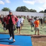 Senam Pagi Rutin, Kunci Kebugaran Warga Binaan Rutan Pelaihari