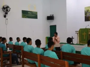 LPKA Ambon dan Kemenag Kota Ambon gelar ibadah rohani Kristen untuk tingkatkan spiritual dan karakter anak binaan. (Dok: Humas LPKA Ambon)