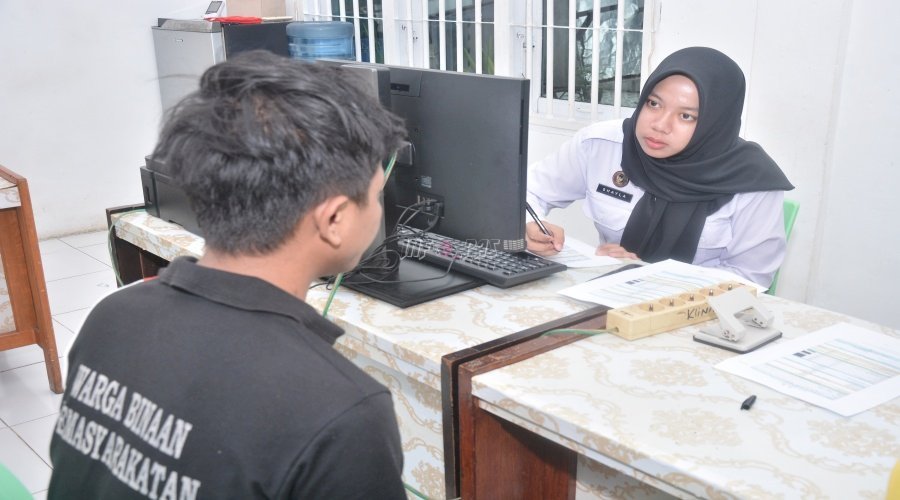Lapas Narkotika Muara Sabak gelar skrining ACF-TBC untuk deteksi dini TBC-HIV dan pemberian terapi pencegahan, Kamis (4/9). (Dok: Web Ditjenpas)