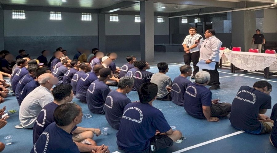 Lapas Cipinang gelar sosialisasi Program Bebas Peredaran Uang untuk wujudkan lingkungan bersih, transparan, dan berintegritas. (Dok: Web Ditjenpas)