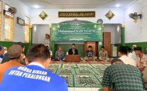 Suasana Khidmat Peringatan Maulid Nabi di Rutan Pekalongan