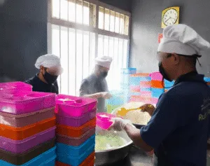 Rutan Kelas IIB Bengkulu terus memastikan seluruh warga binaan mendapatkan asupan makanan bergizi dan seimbang setiap hari. (Dok: Humas Rutan Bengkulu)