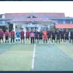 LPKA Kelas II Batam menggelar pertandingan persahabatan futsal melawan tim dari SMA Hidayatullah Kota Batam. (Dok: Humas LPKA Batam)