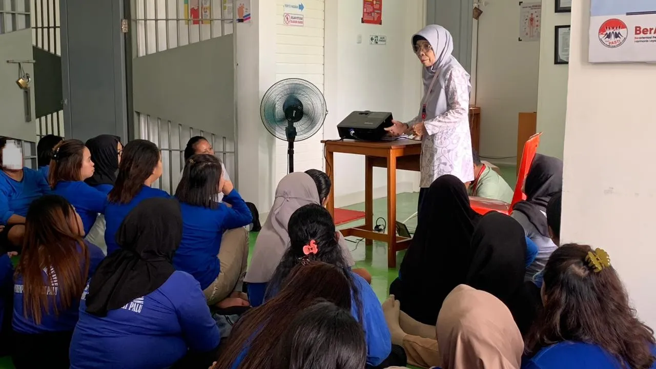 Lapas Perempuan Palu Gelar IVA Test dan Penyuluhan Kanker