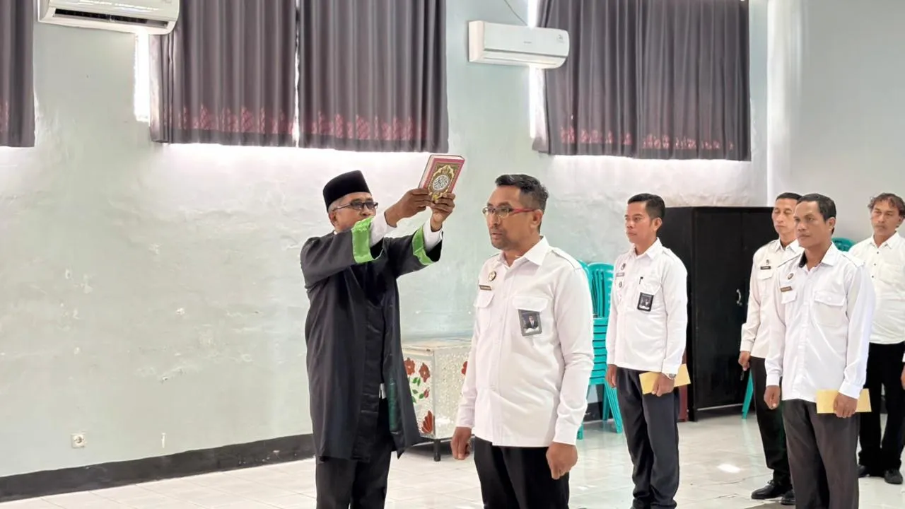 Pelantikan dan Kenaikan Pangkat Pegawai Lapas Kelas IIB Dompu Berlangsung Khidmat dan Penuh Makna