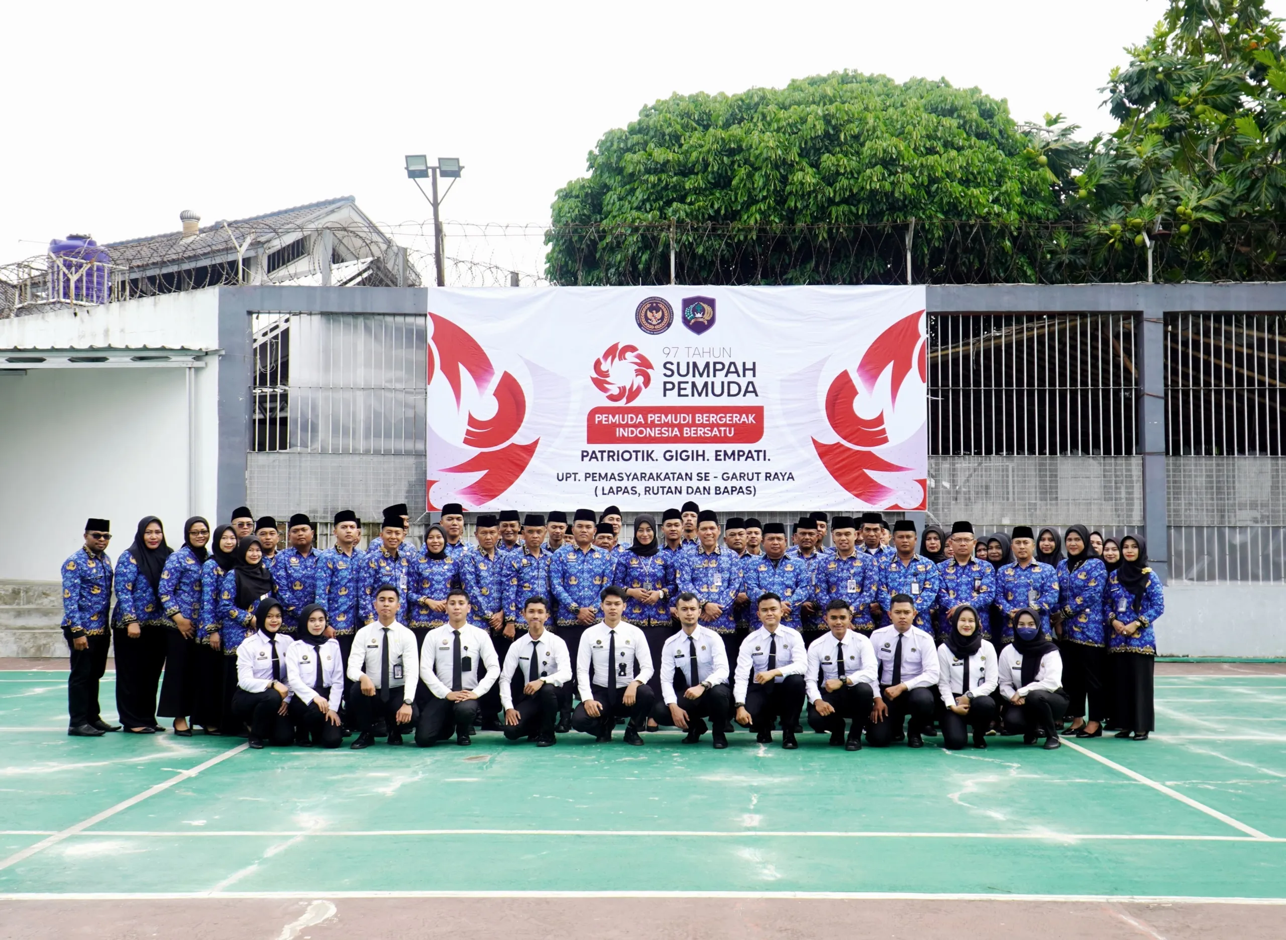 Dengan Semangat Pemuda Pemudi Bergerak, Indonesia Bersatu, Jajaran Pemasyarakatan Garut Raya Gelar Upacara Peringatan Hari Sumpah Pemuda ke-97