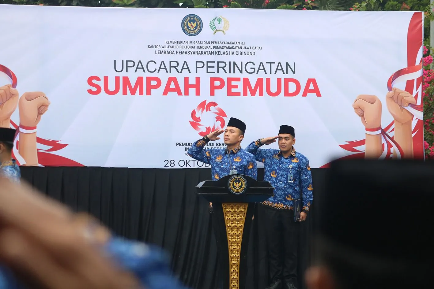 Lapas Cibinong Tumbuhkan Semangat Nasionalisme dan Persatuan Lewat Upacara Sumpah Pemuda