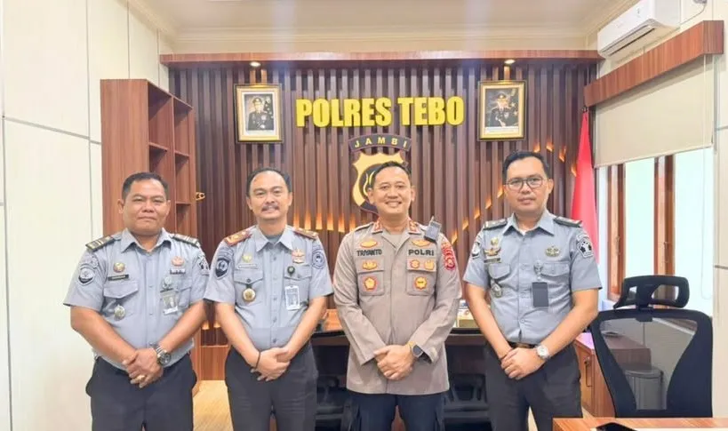 Kalapas Muara Tebo dan Kapolres Tebo Perkuat Sinergi Keamanan