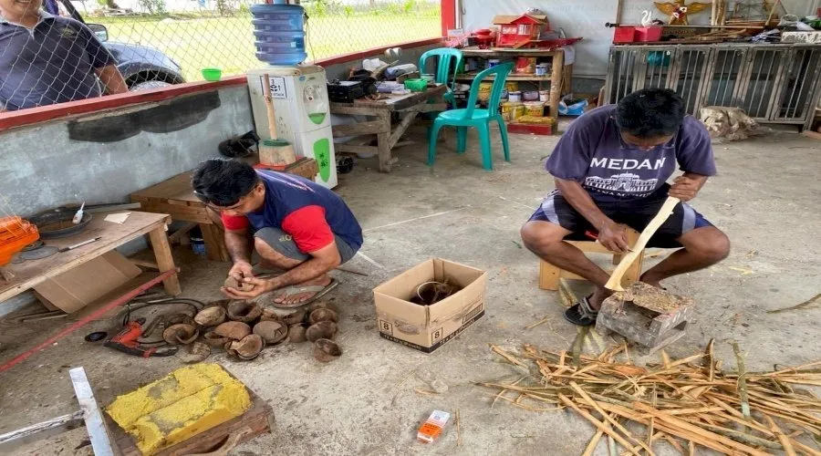 Lapas Dharmasraya: WB Sulap Batok Kelapa Jadi Bernilai Jual