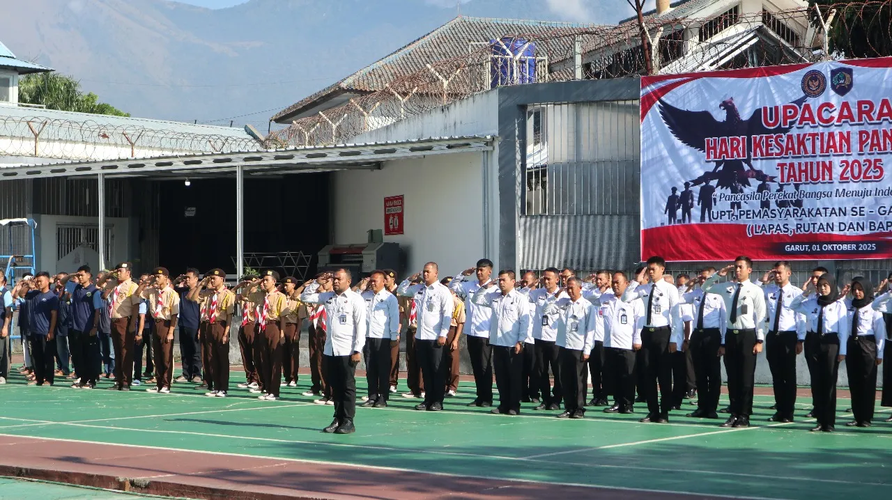 Lapas Garut Jadi Tuan Rumah Upacara Hari Kesaktian Pancasila