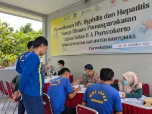 Lapas Purwokerto Gelar Sosialisasi dan Pemeriksaan HIV/AIDS