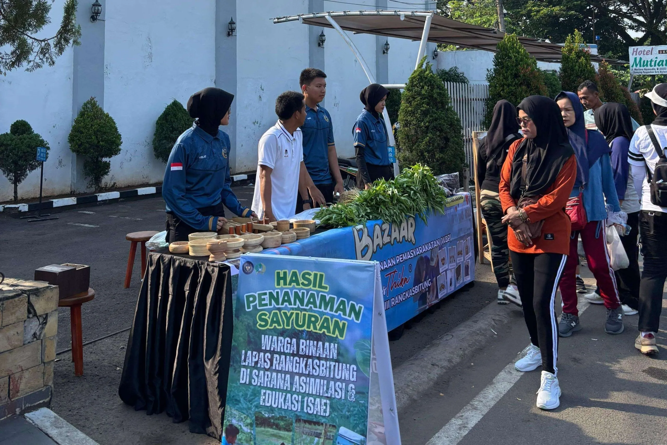 Lapas Rangkasbitung Tampilkan Produk Unggulan di Car Free Day