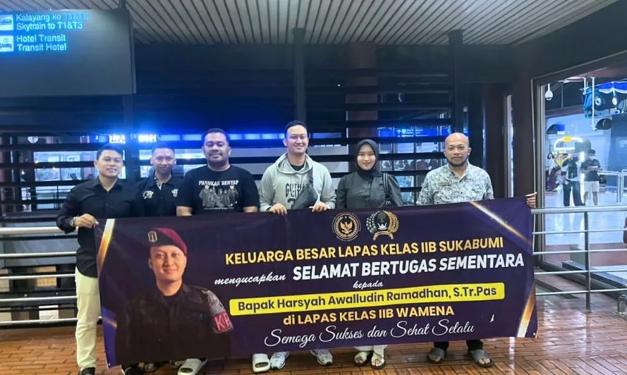 Lapas Sukabumi Kirim Satu Petugas Perkuat Kamtib di Papua