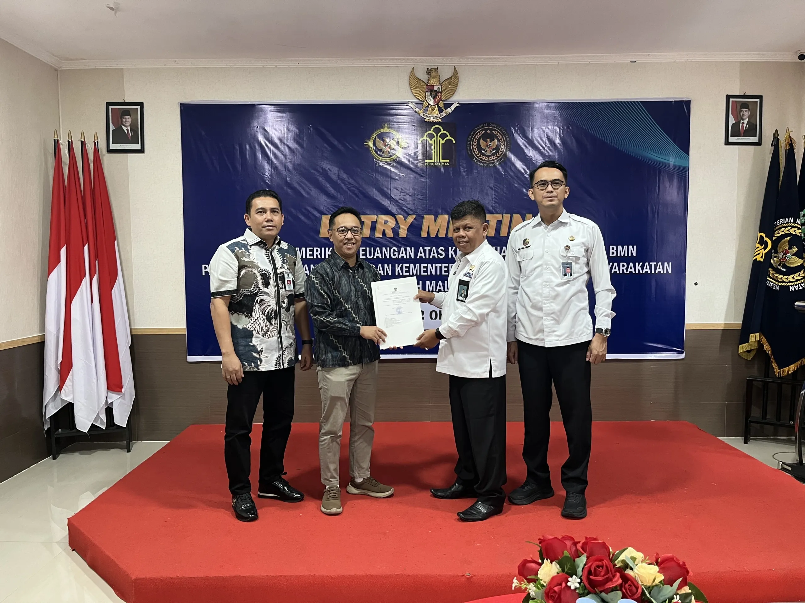 Lapas Ternate Hadiri Entry Meeting BPK RI Terkait Kelola BMN