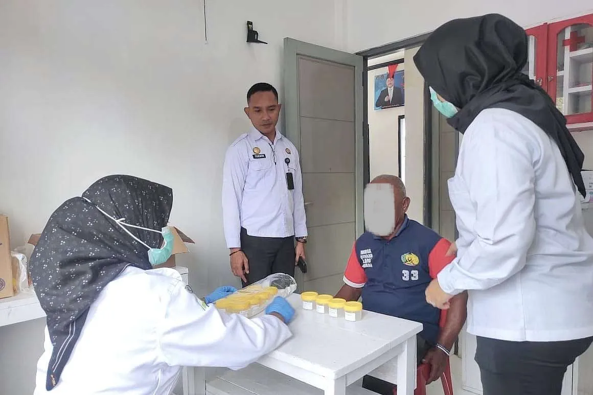 Lapas Wahai dan Puskesmas Gelar Pemeriksaan TBC Untuk WB