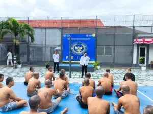 Rutan Kelas IIB Bengkulu kembali menggelar Masa Pengenalan Lingkungan (Mapenaling) bagi para tahanan baru, Rabu (22/10/2025). (Dok: Humas Rutan Bengkulu)