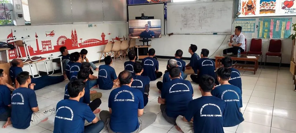 Lapas Cipinang menggelar pemutaran film dokumenter tentang perjuangan bangsa mempertahankan ideologi pasca peristiwa 1965. (Dok: Humas Lapas Cipinang)
