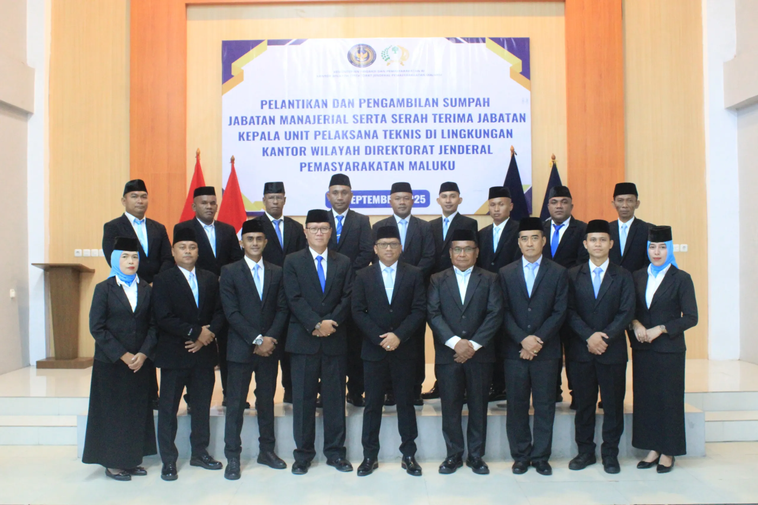 Pelantikan 18 Pejabat Manajerial Oleh Ditjenpas Maluku