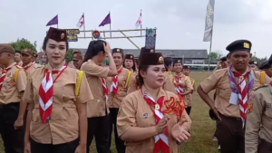 Sebanyak 216 warga binaan ikuti Perkemahan Pramuka Setya Dharma Bakti di Lapas Narkotika Cirebon. (Dok: Dede Adhitama)