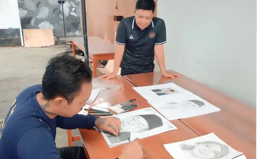 Seni Lukis Jadi Harapan dan Perubahan WB Lapas Purwokerto